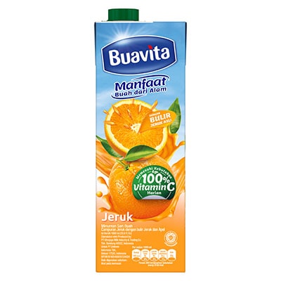 Buavita Orange 1L - Buavita, most favourite juice made with real fruits, fresh and healthy